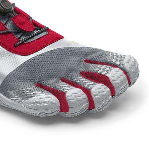 Vibram KSO EVO Grey/Red Mens Training Shoes | India-765918